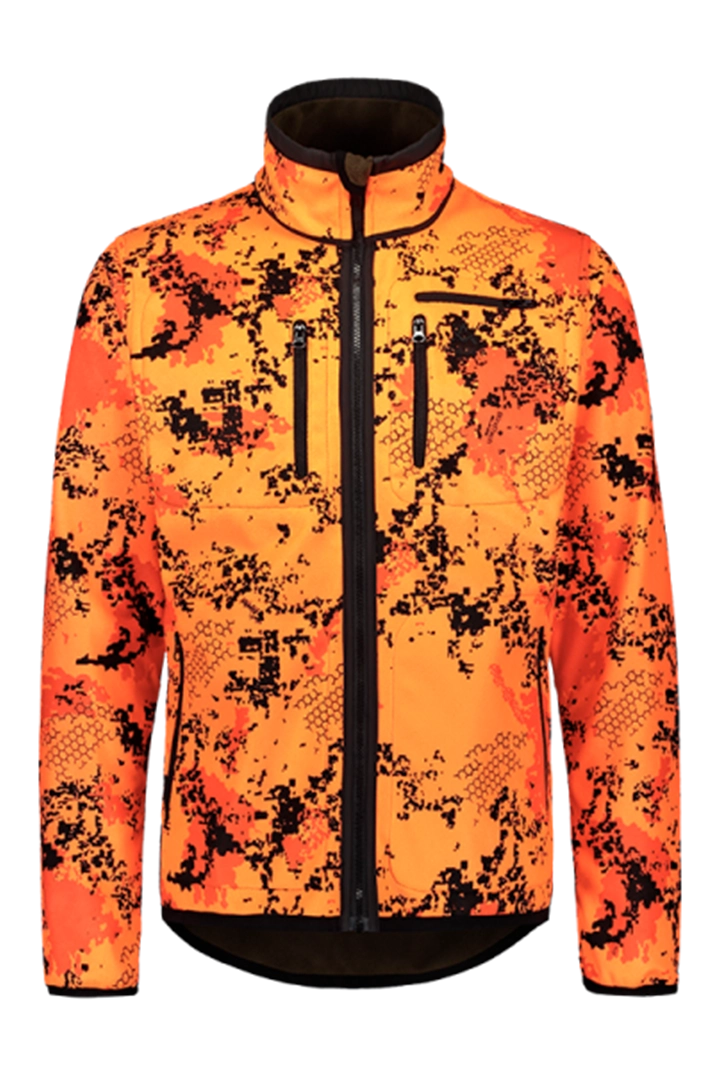 Alaska Reversible flis jakna, dvostrana.webp orange