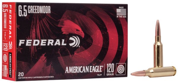 Federal America Eagle, 6,5 creedmoor, 120 gr, TMJ Hybrid