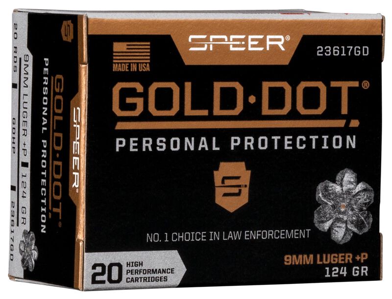 SP 23617GD GoldDot9mmLuger R