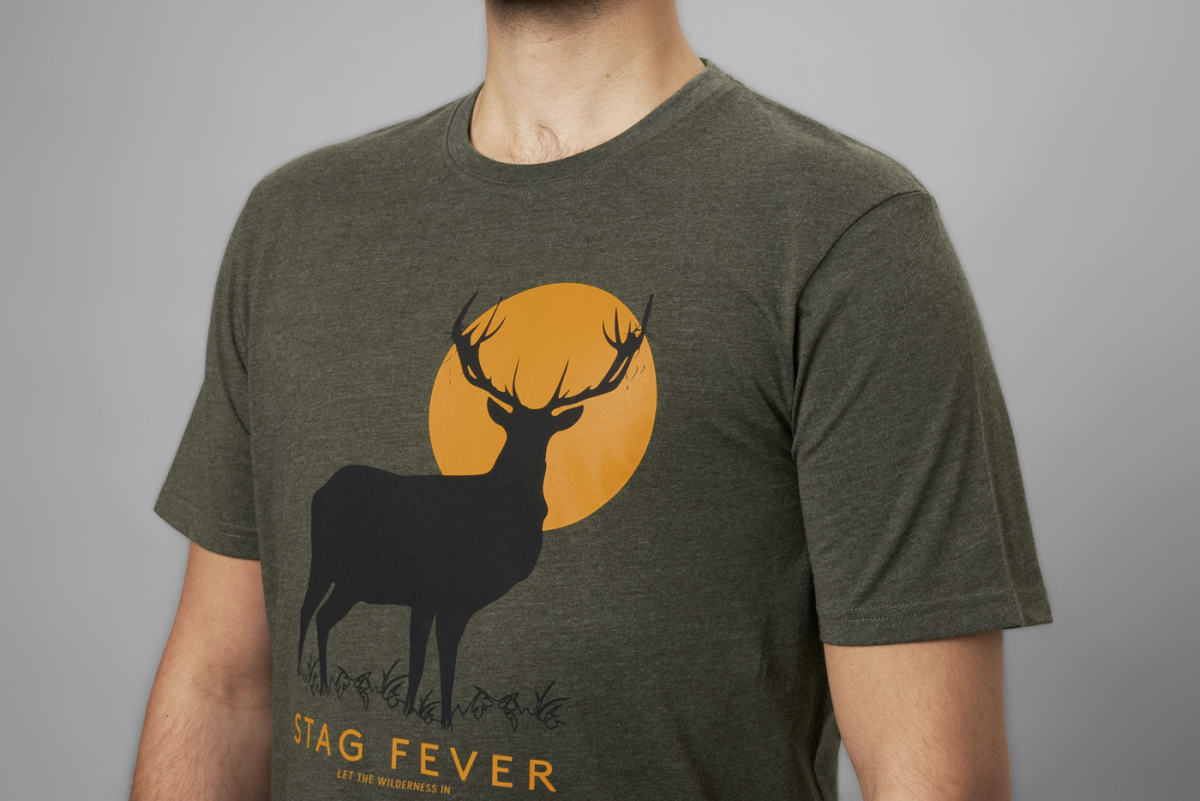 Seeland Stag Fever T shirt (pine green) 1
