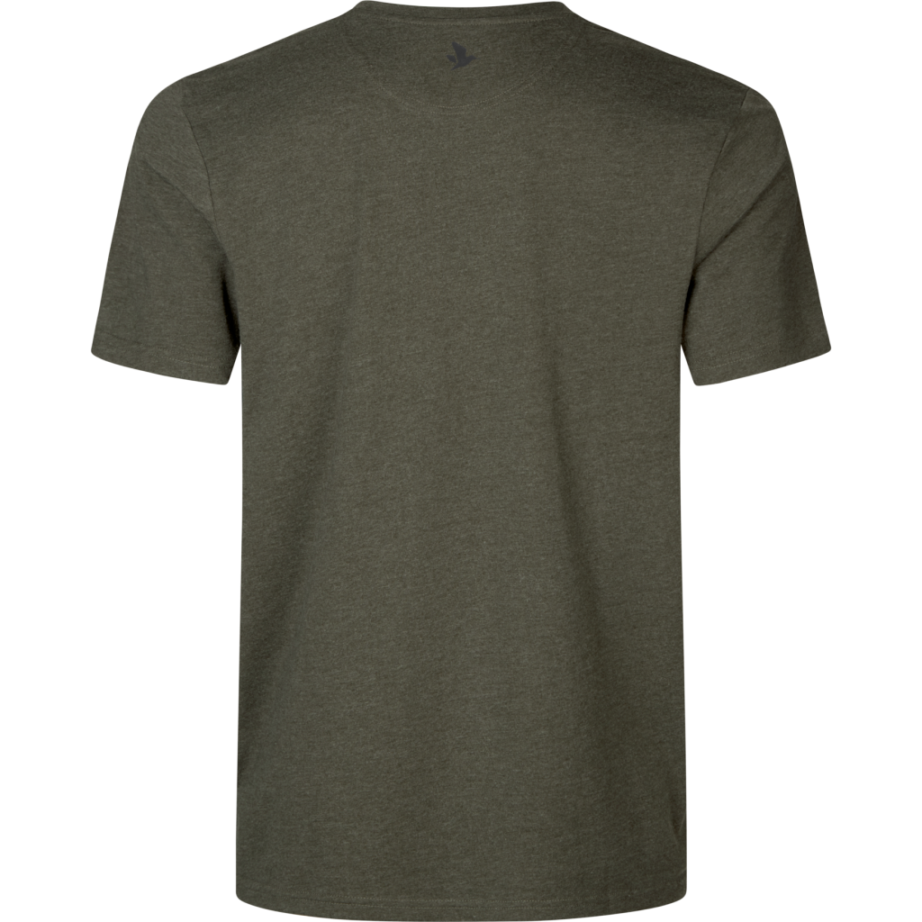 Seelend Night Fever T shirt, pine green melange 1