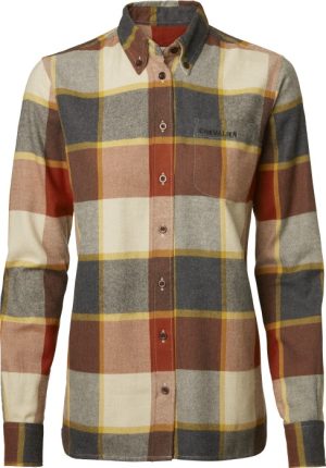 chevalier deer shirt women red pear checked 0