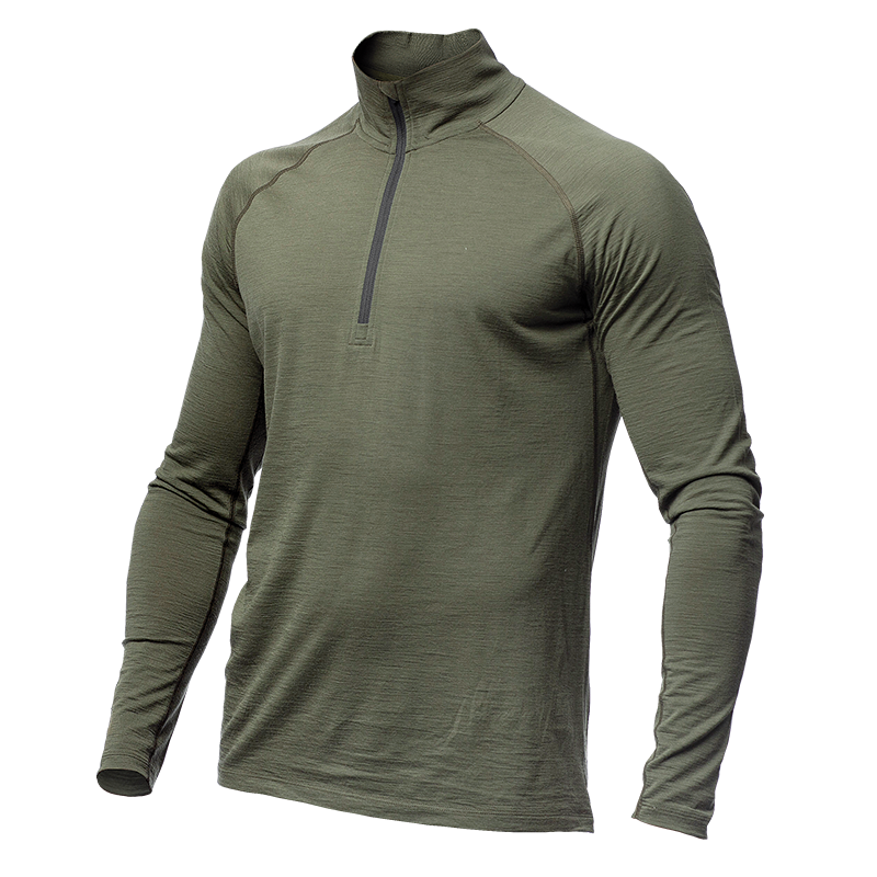 products alaska baselayer halfzip top green