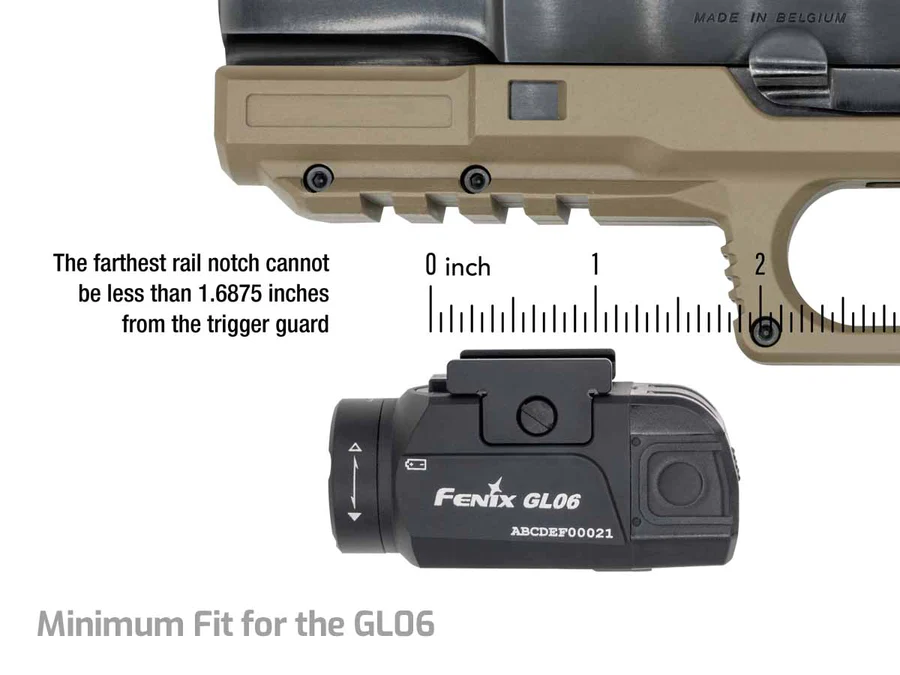 Fenix GL06 weapon light minimum fit 900x