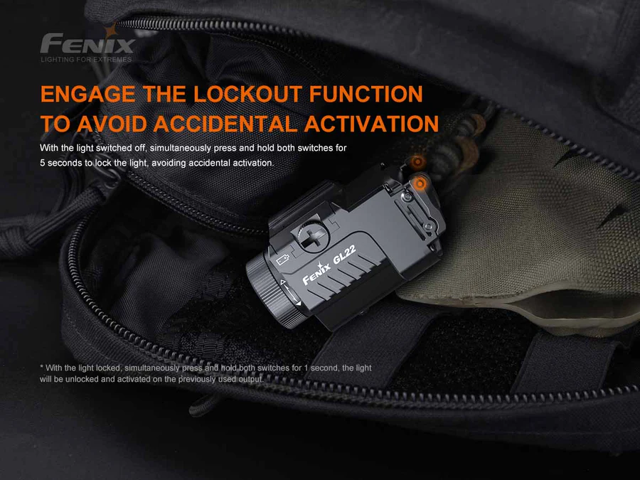 fenix GL22 weapon light lockout 900x