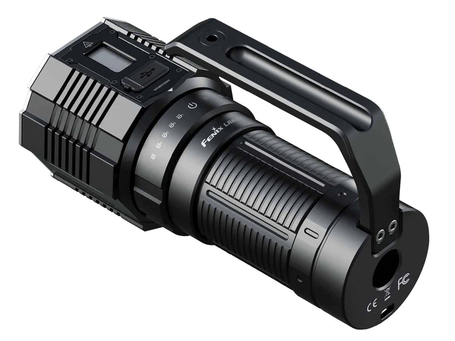 Fenix LR60R flashlight back top 818340 900x