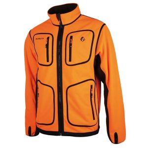 487 veste polar reverse orangemarron (1)