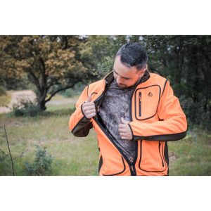 487 veste polar reverse orangemarron (3)