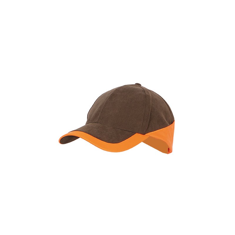 908 casquette legere marronorange