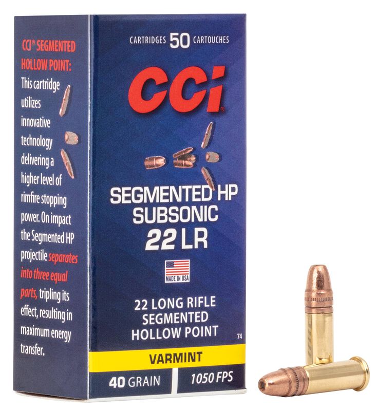 CC 74 22LRSegmentedHPSubsonicVarmint Combo R