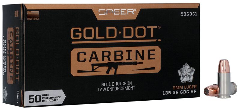 SP 59GDC1 9mm Luger Gold Dot Carbine Combo R