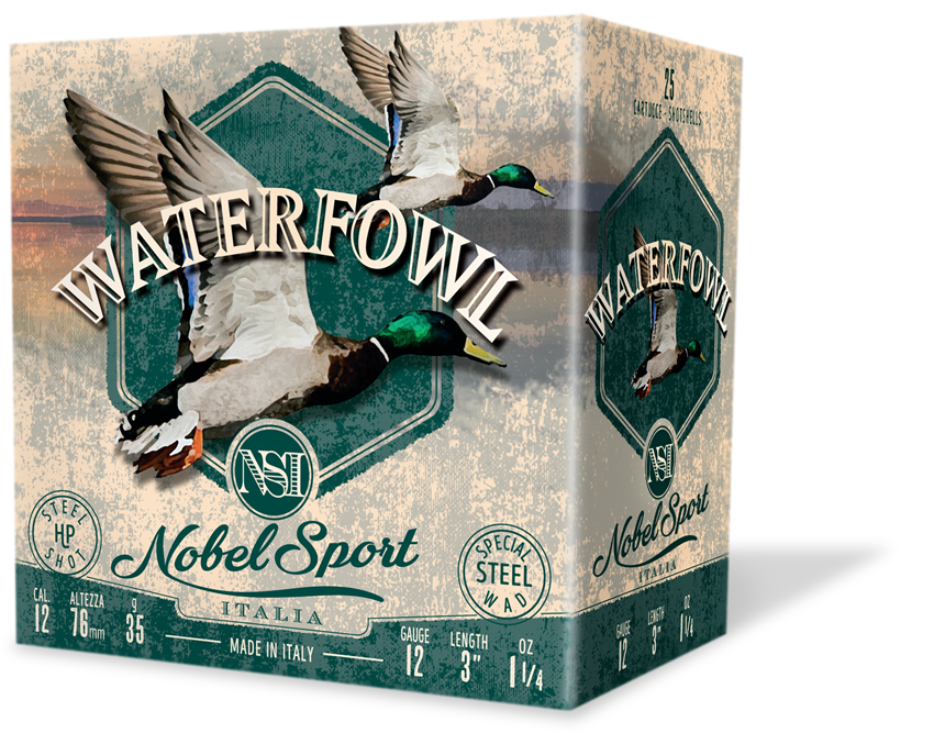 caccia steel e waterfowl waterfowl 12 nobel sport nsi cartucce componenti caccia