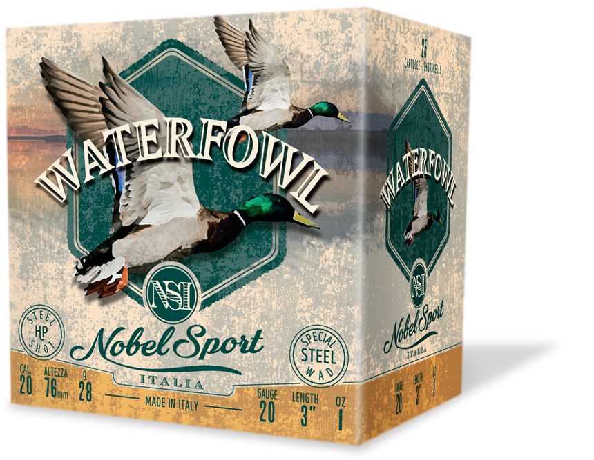 caccia steel e waterfowl waterfowl 20 nobel sport nsi cartucce componenti caccia