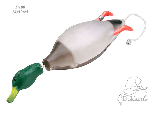 dokken s dead fowl mallard is made of a soft natural feel foam with free swinging hard plastic duck head feet with a natural dead bird weight